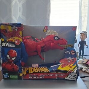 Marvel Spider-Man Web Chompin' Spider-Rex Action Figure With Sound 16 Inch